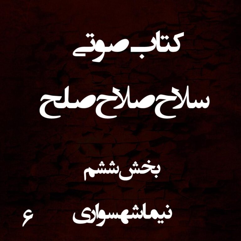 کتاب صوتی سلاح صلاح صلح - بخش ششم - اثر نیما شهسواری