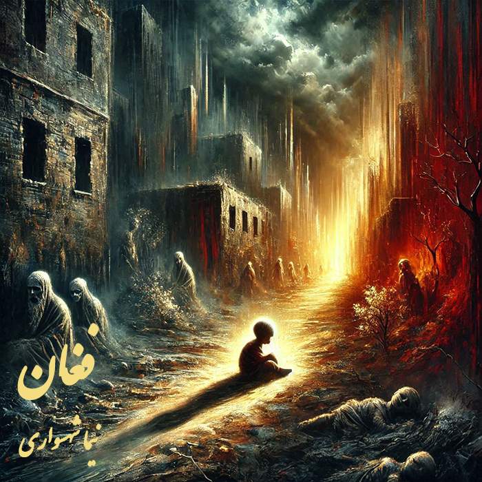 کتاب شعر صوتی قیام - شعر فغان - اثر نیما شهسواری